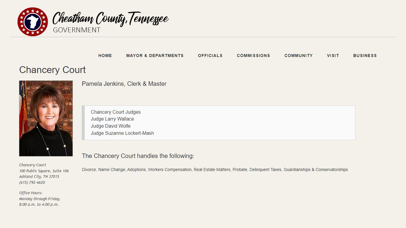 Chancery Court - Cheatham County, TN